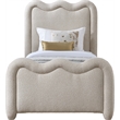 Meridian Furniture Gavin Beige Chenille Fabric Twin Bed