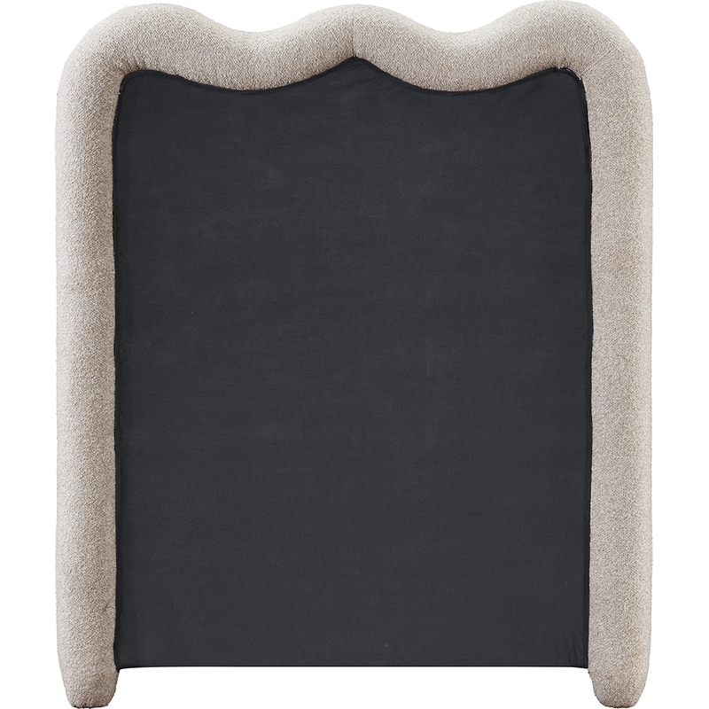 Meridian Furniture Gavin Beige Chenille Fabric Twin Bed