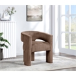 Meridian Furniture Riz Brown Microsuede Corduroy Accent/Dining Chair
