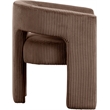 Meridian Furniture Riz Brown Microsuede Corduroy Accent/Dining Chair