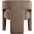 Meridian Furniture Riz Brown Microsuede Corduroy Accent/Dining Chair