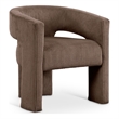 Meridian Furniture Riz Brown Microsuede Corduroy Accent/Dining Chair