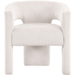 Meridian Furniture Riz Cream Microsuede Corduroy Accent/Dining Chair
