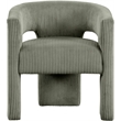 Meridian Furniture Riz Green Microsuede Corduroy Accent/Dining Chair