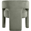 Meridian Furniture Riz Green Microsuede Corduroy Accent/Dining Chair