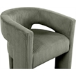 Meridian Furniture Riz Green Microsuede Corduroy Accent/Dining Chair