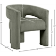 Meridian Furniture Riz Green Microsuede Corduroy Accent/Dining Chair