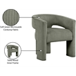 Meridian Furniture Riz Green Microsuede Corduroy Accent/Dining Chair