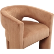 Meridian Furniture Riz Saddle Microsuede Corduroy Accent/Dining Chair