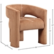 Meridian Furniture Riz Saddle Microsuede Corduroy Accent/Dining Chair