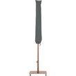 Meridian Furniture Fiji Beige Polyester Patio Umbrella with Base Set