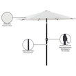 Meridian Furniture Fiji White Polyester Patio Umbrella