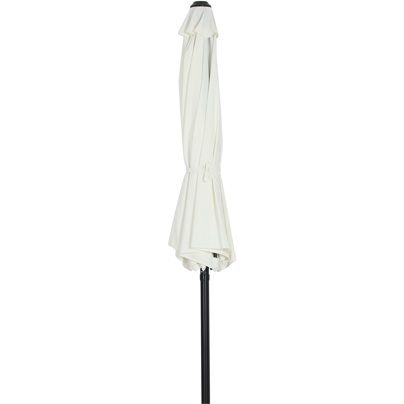 Meridian Furniture Fiji White Polyester Patio Umbrella