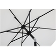 Meridian Furniture Fiji White Polyester Patio Umbrella