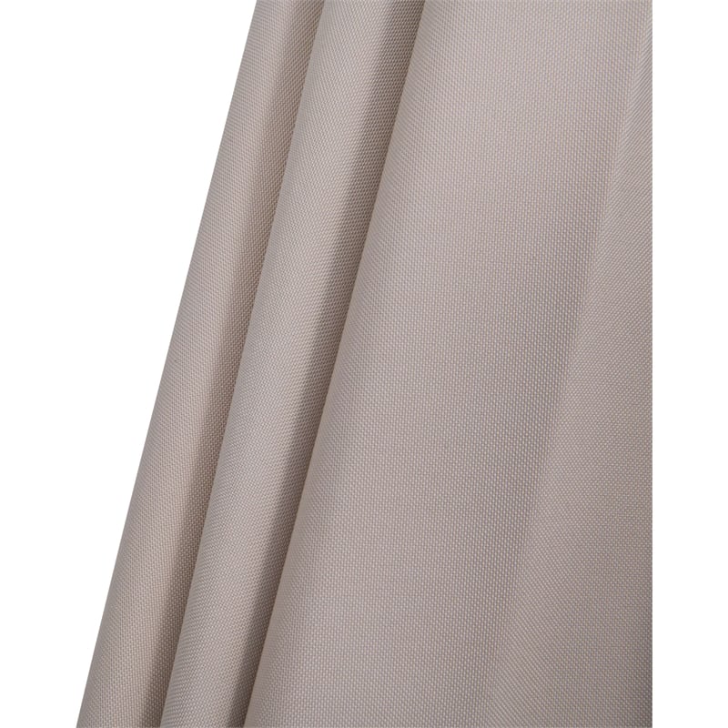 Meridian Furniture Amalfi Beige Polyester Patio Umbrella with Base Set