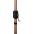 Meridian Furniture Amalfi Beige Polyester Patio Umbrella with Base Set