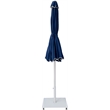 Meridian Furniture Amalfi Navy Polyester Patio Umbrella with Base Set