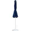 Meridian Furniture Amalfi Navy Polyester Patio Umbrella with Base Set