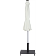 Meridian Furniture Amalfi White Polyester Patio Umbrella with Base Set
