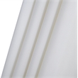 Meridian Furniture Amalfi White Polyester Patio Umbrella with Base Set