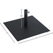 Meridian Furniture Belize Black Steel Patio Umbrella Base