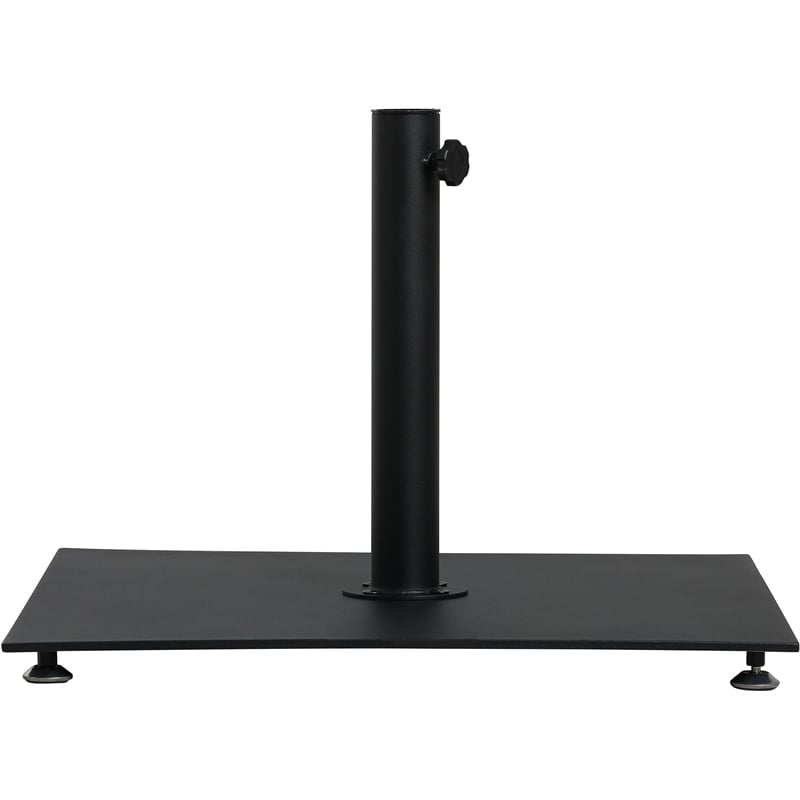 Meridian Furniture Belize Black Steel Patio Umbrella Base