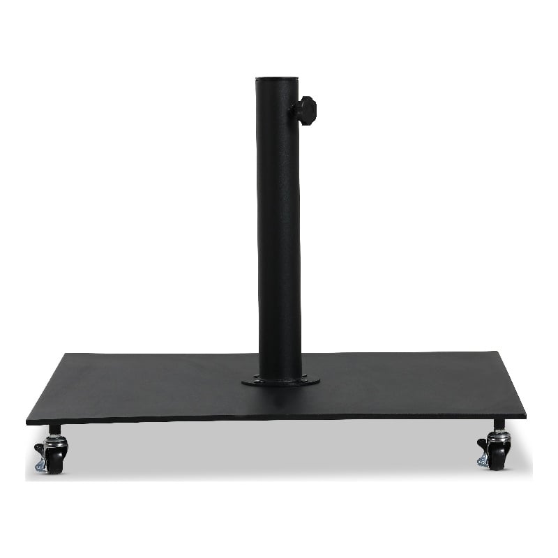 Meridian Furniture Belize Black Steel Patio Umbrella Base