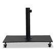 Meridian Furniture Belize Black Steel Patio Umbrella Base