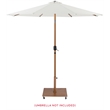 Meridian Furniture Belize Teak Steel Patio Umbrella Base