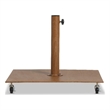 Meridian Furniture Belize Teak Steel Patio Umbrella Base