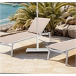 Meridian Furniture Belize White Steel Patio Umbrella Base