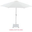 Meridian Furniture Belize White Steel Patio Umbrella Base