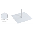 Meridian Furniture Belize White Steel Patio Umbrella Base