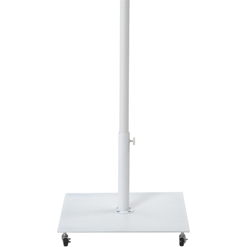 Meridian Furniture Belize White Steel Patio Umbrella Base
