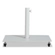 Meridian Furniture Belize White Steel Patio Umbrella Base