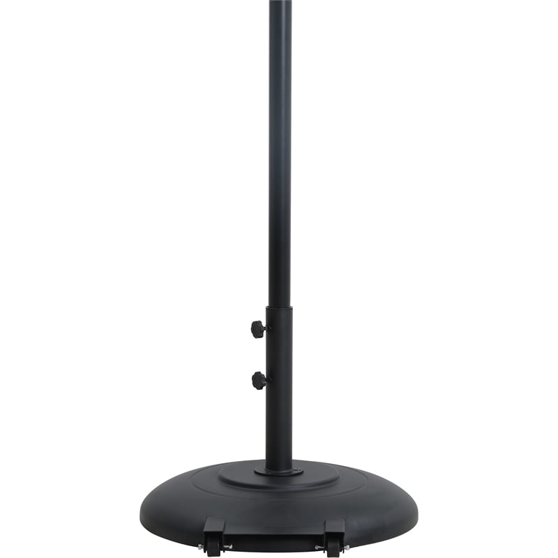 Meridian Furniture Cozumel Black Steel Patio Umbrella Base