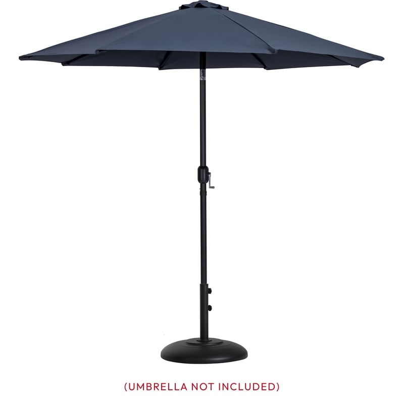 Meridian Furniture Cozumel Black Steel Patio Umbrella Base