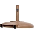 Meridian Furniture Fiji Beige Polyester Patio Umbrella with Base Set