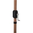 Meridian Furniture Fiji Beige Polyester Patio Umbrella with Base Set