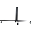 Meridian Furniture Fiji Black Polyester Patio Umbrella with Base Set