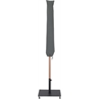 Meridian Furniture Fiji Black Polyester Patio Umbrella with Base Set