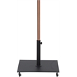 Meridian Furniture Fiji Black Polyester Patio Umbrella with Base Set