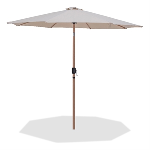 Meridian Furniture Fiji Beige Polyester Patio Umbrella