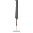 Meridian Furniture Fiji Black Polyester Patio Umbrella with Base Set