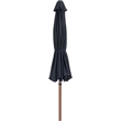 Meridian Furniture Fiji Black Polyester Patio Umbrella
