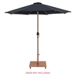 Meridian Furniture Fiji Black Polyester Patio Umbrella