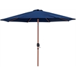 Meridian Furniture Fiji Navy Polyester Patio Umbrella with Base Set