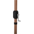 Meridian Furniture Fiji Navy Polyester Patio Umbrella with Base Set