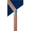 Meridian Furniture Fiji Navy Polyester Patio Umbrella with Base Set