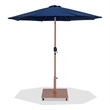 Meridian Furniture Fiji Navy Polyester Patio Umbrella with Base Set